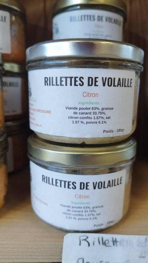 Rillettes de volaille au citron