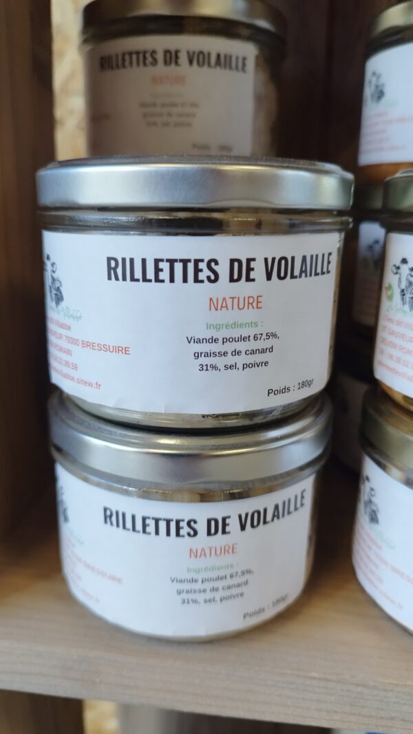 Rillettes de volaille Nature